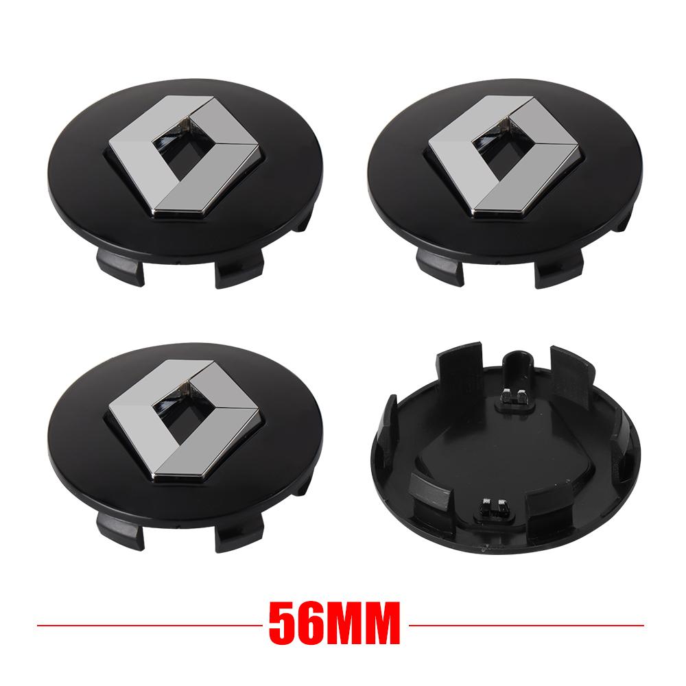 2026 Hot For Renault Interior Stickers 4Pcs 56/60MM Car Wheel Hub Center Cap Rim Cover Badge For Renault Austral Kadjar Clio Meg