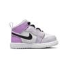 Jordan Air Jordan 1 Mid TD Lightweight Abrasion Resistant Mid top Toddler Shoes White Purple Infant And Toddler AR6352-501