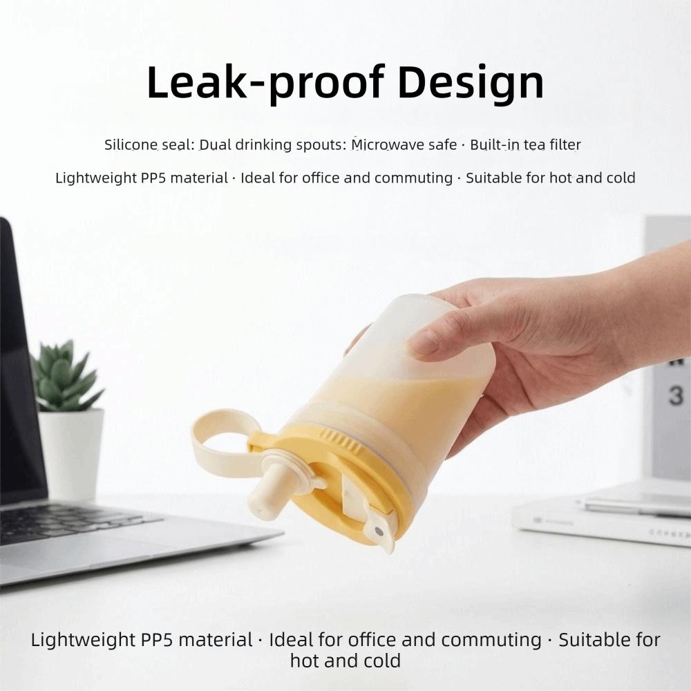 with Tea Infuser Water Bottle Plastic Tumbler Leak-proof Coffee Cup  Travel