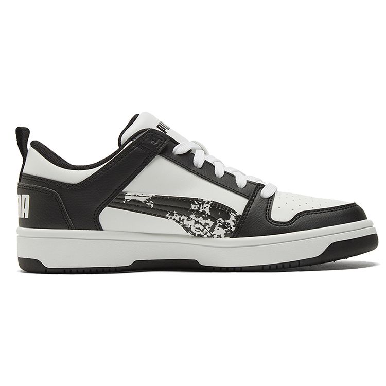 Puma Кроссовки для лайфстайла Rebound Layup Low Унисекс Черный Белый Камуфляж 368876-01