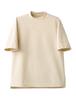 Seven Uniform CU1962-3 Ivory SS Mock Neck Short Sleeve T-Shirt
