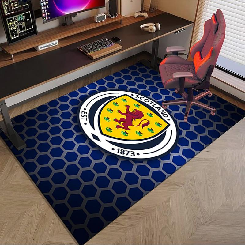 Scotland's Lion Rampant Emblem Area Rug Office rug, Chair Rug, Decor Carpet Livingroom bedroom Mat, Large Size Fan gifts Christmas gifts
