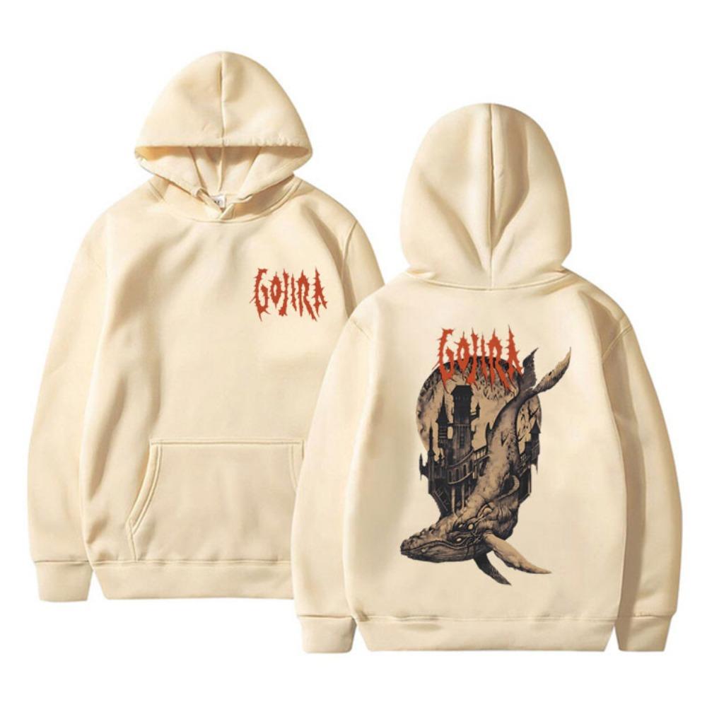 Французская метал-группа Gojira, мужская спортивная одежда с двусторонним принтом в стиле винтажного рока 'From Mars to Sirius Whale' свободная и модная