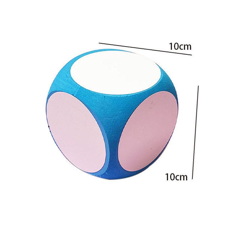 DIY Blank Dice Write On/Wipe Off Dice Portable Cleanable Blank Game Cubes for Classroom Teaching Dry Erase Outside Dice