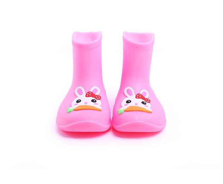 Детские нескользящие водонепроницаемые резиновые сапоги