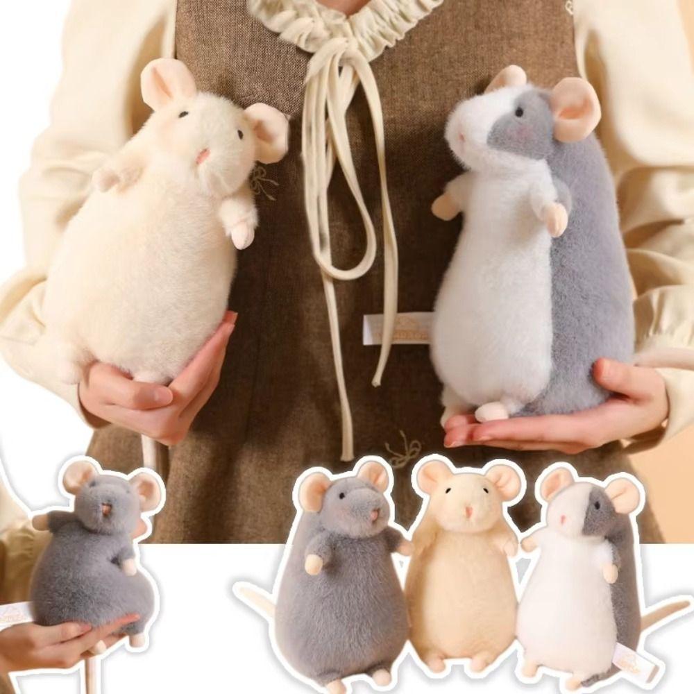 15/21CM Rat Plush Toys Bag Charn Mouse Pendant Birthday Gift Stuffed Mouse Doll Kids Toy