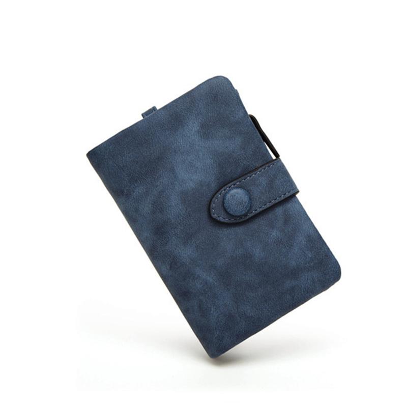 Women Korean Style Matte Hand-held Wallet Credit Cards Holder Wallet Purse