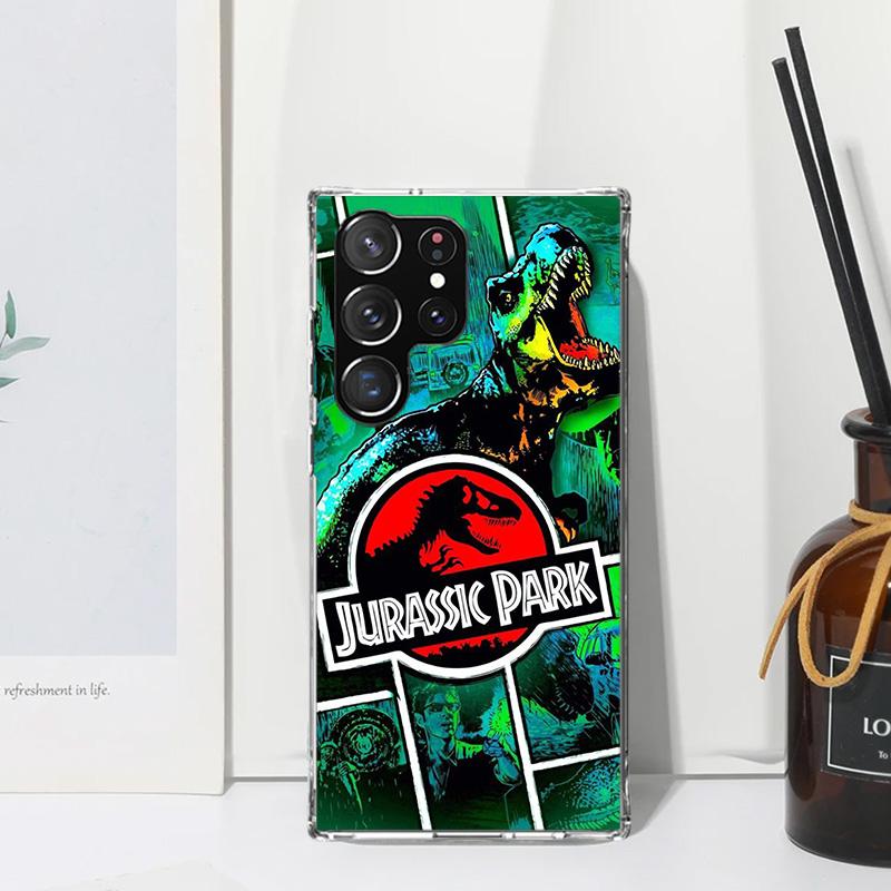 Jurassic Park Dinosaur World Phone Case For Samsung Galaxy Note 20 Ultra 10 Plus 9 8 M11 M12 M21 M30S M32 M51 M52 J4 J6 + J8 Art
