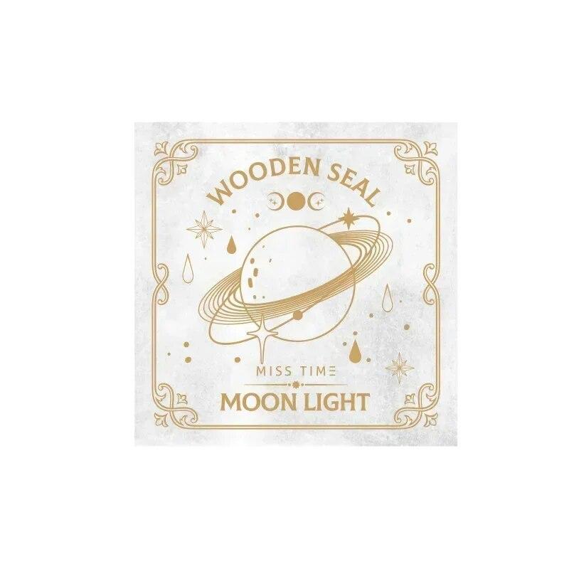 3 Style/set Retro Wooden Stamp Retro European Asethetic Lace Floral Star Wooden Stamp for Student DIY Decorative Scrapbook