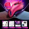 New Vibrator Rotation Tongue Licking Vibrating Penis Ring G-spot Massager for Vagina Clitoris Stimulate for Couples Sex Toys