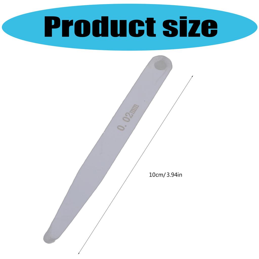 Precision Feeler Gauge Single Piece High Accuracy Designs Measurement Tool Clear Scale for Engineers & DIY Enthusiasts