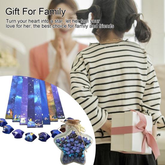 10 упаковок/1360 листов звезда оригами красивое звездное небо узор оригами звезда бумажные полоски DIY Art Craft украшения дома