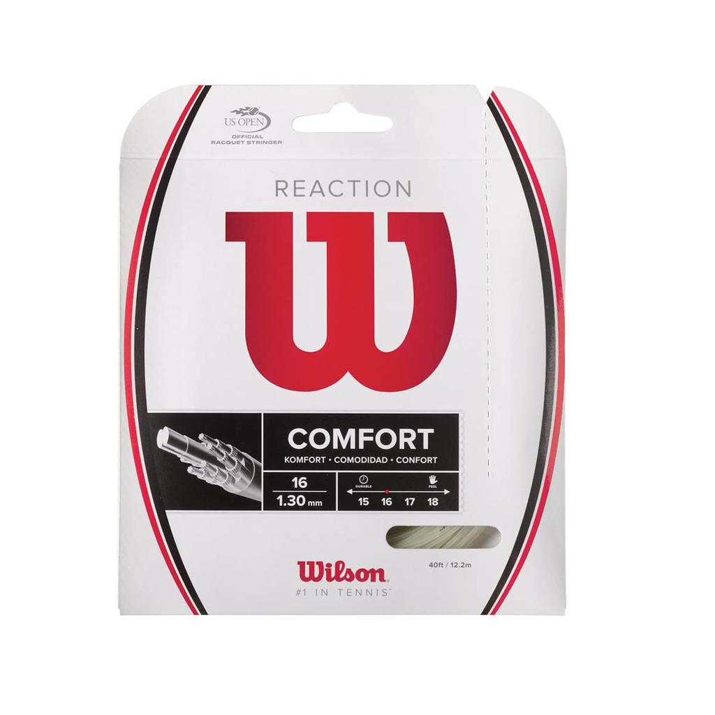 Теннисная струна Wilson REACTION 16 WRZ948200, Натуральный,
