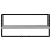 4 Piece Wall Shelf Set with Bars Grey Sonoma Particleboard