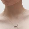 Moi Moi Ribbon Heart Drop Necklace (2 Colors)