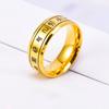 Новое европейское и американское кольцо из титановой стали с упрощенными иероглифами для мужчин, подарок, ювелирное изделие, кольцо веры 2025