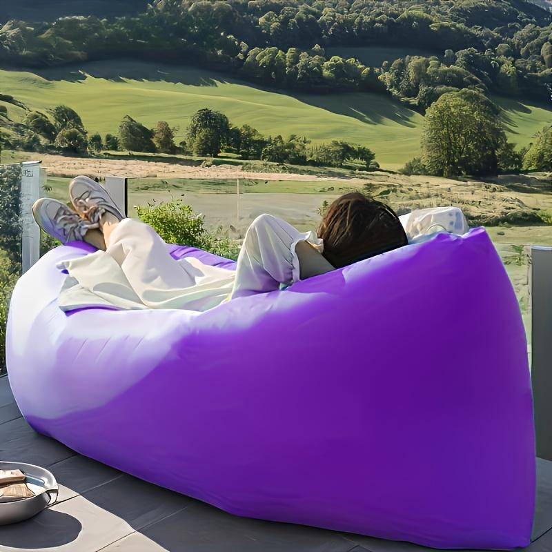 1 шт. надувной садовый диван, одноместная модель, быстро надувается, складной, удобный, портативный и легкий