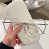 Fashion Polygon TR Glasses Frame Korean Wave Retro Art Wide-brimmed Powder Online Celebrity Anti-blue Glasses Frame.