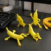 Креативный декор для полки 4 шт. Забавная фигурка Человека-банана, 3D-печатный персонаж, причудливые настольные украшения, милые новинки для стола для