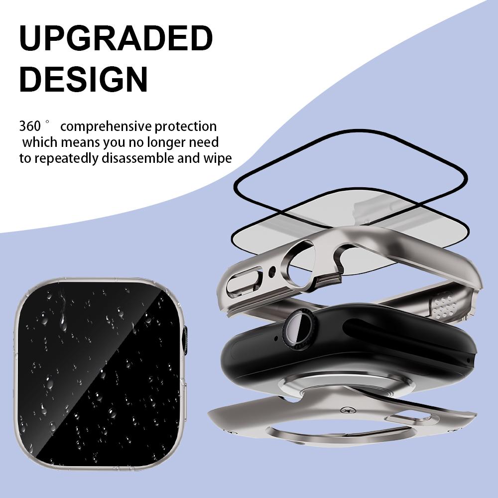 Защитная пленка для Apple Watch Case 42 мм, 46 мм, защитная пленка для экрана, передняя и задняя защитная крышка-бампер для iWatch Serie S10