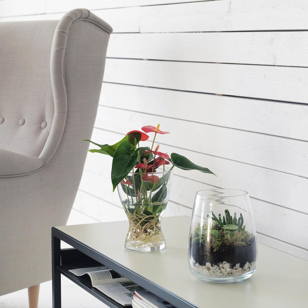 IKEA ВАЗЕН Ваза стеклянная 20 см