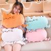 Kawaii Cat Plush Pillow Kitten Cushion Soft Colorful Stuffed Toys Gray Pink White Plush Doll Houseware Gifts for Girlfriend