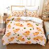 Cute Yellow Duck Duvet Cover Set High Quality Cartoon Style Bedding Set Comforter Cover Set For Girls Boys Kawaii Bedroom Decor