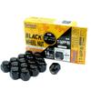 Shinsei Wheel M12 Pack of Nuts, Black, P1.5, 21mm, 16, Toyota, T-16FPB
