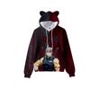 Anime Demon Slayer Character Print Cat Ear Hoodie Kids Pullover Sweatshirt