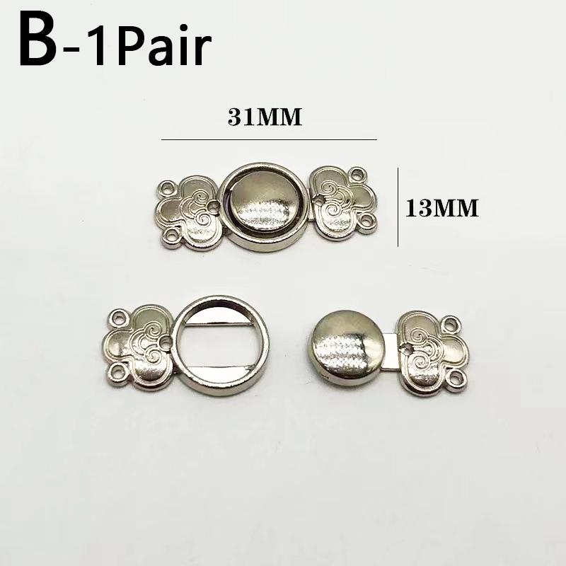 1Pair Sewing Materials Handmade Buckle Apparel Decoration DIY Craft For Cheongsam Exquisite Rhinestone Clothing Accessories