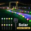 30 светодиодных солнечных газонных светильников в виде пузырьков, водонепроницаемая солнечная гирлянда для наружного освещения сада, патио, дорожек, украшение