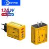 4 порта 120 Вт телефон зарядное устройство адаптер 2 USB + 2 Type C быстрая зарядка зарядное устройство настенный адаптер для iPhone Huawei Samsung