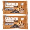 EVLution Nutrition Stacked Protein Bar, Chocolate Chip Peanut Butter, 2 Bars, 2.29 Oz (65 G) Each