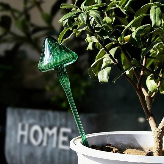 Большой самополивающийся стеклянный гриб устройство для полива растений устойчивый к УФ-излучению автоматический полив цветов инструмент для полива растений