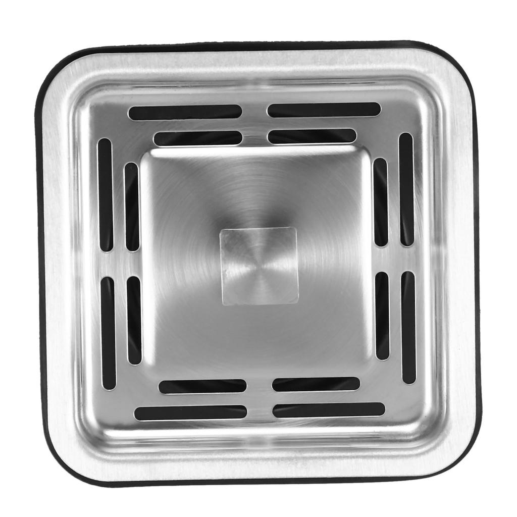 Nice Stainless Steel Square Sink Strainer Plug Kitchen Sink Drain Mesh Stopper Basket Strainer Waste Plug Kitchen Appliances
