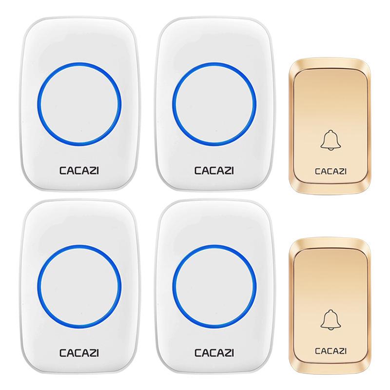 Wireless Waterproof Doorbell with Long Range, 58 Melodies, 4 Volume Levels, and Memory Function