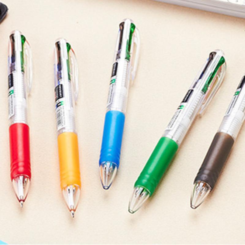 Cute Kawaii Ballpoint Pen For School Office Supplies Creative Stationery Lytwtw's High Quality Novelty Colorful 4 Colors Pretty