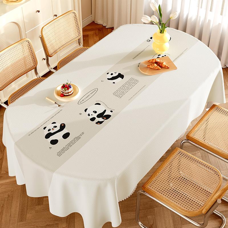 Роскошная водонепроницаемая скатерть с мультяшным принтом, высококачественный чехол для стола из овчины для гостиной, мягкий, простой в уходе, защита мебели
