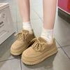 2024 Новый стиль Плюс Бархатные теплые модные и универсальные низкие кроссовки для женщин Простая удобная и повседневная женская обувь