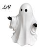Cute Halloween Gifts White Ghost Resin Figurine Miniature Figurine Decoration Matte Decor Finish Tabletop Statue for Home Shelf Party Modern