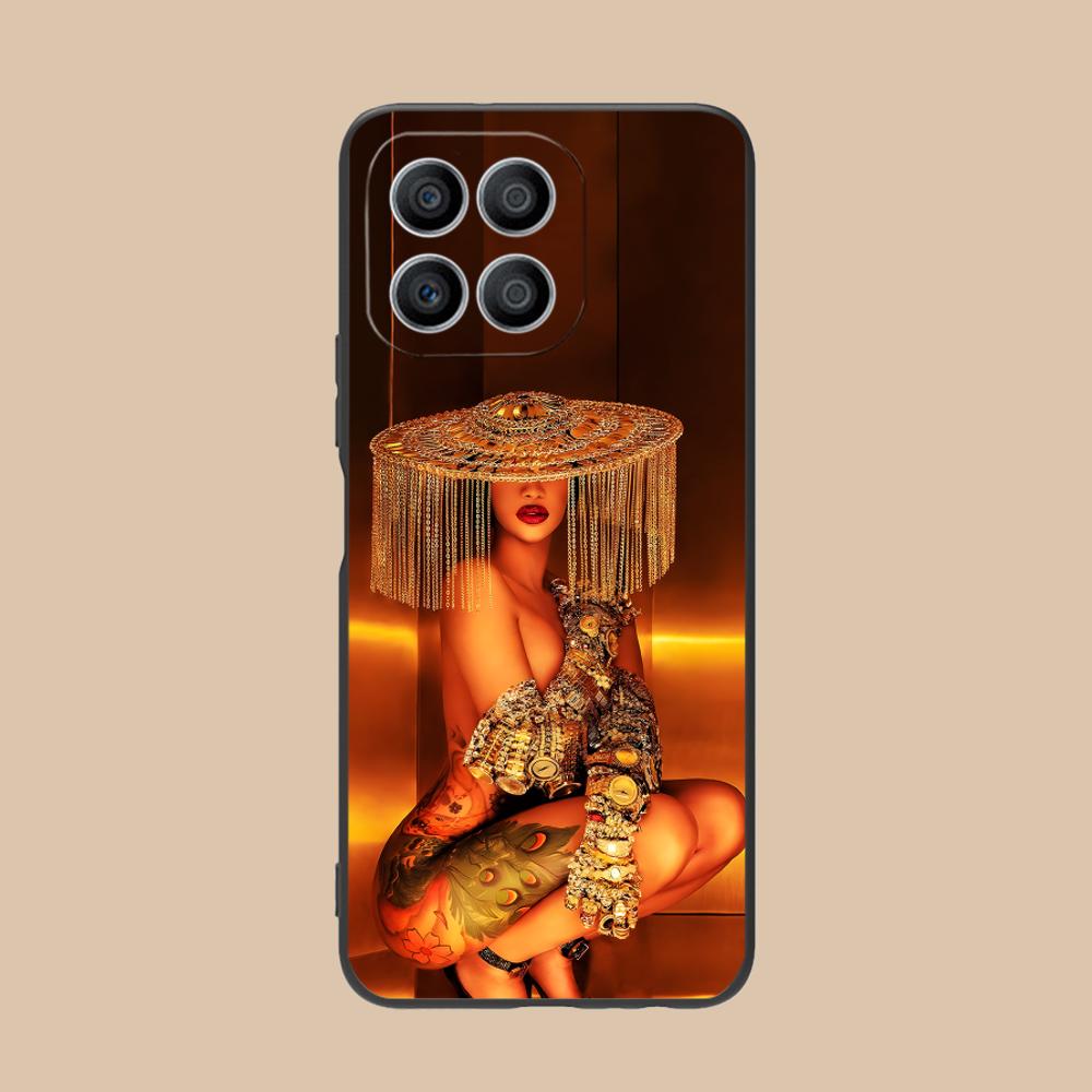 Матовый ТПУ чехол для мобильного телефона Cardi B для Honor 90 80 70 60 50 30 20 10 9 8 7 Pro S SE Lite 5G Цветной печатный чехол