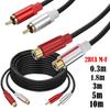 Металлический корпус Позолоченный Двойной RCA Штекер на 2 Два RCA Штекера Женских Аудио Видео Кабель Линия Двойной RCA Штекер Видео Аудио Шнур Проводная ЛинияХороший продукт