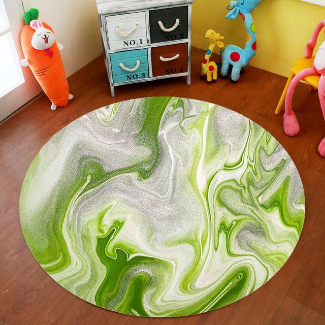 Мраморный геометрический круглый ковер для гостиной, офисного стула, коврик для компьютерного стола, декоративный коврик для спальни, коврик для журнального столика для спальни