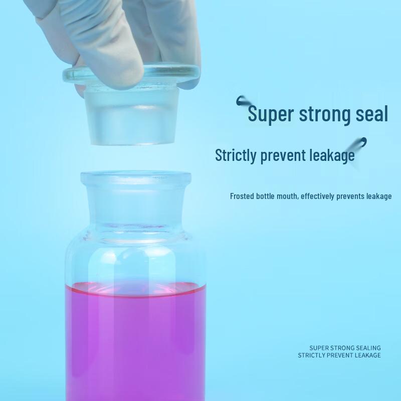 HAISIDK HKCL-261 Wide-Mouth Frosted Glass Reagent Bottle