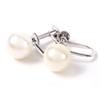 PLUSTER Pearl Earrings Pearls For Popular Single SV925 Pearl Earrings SV925 Uwajima Pearl Akoya Pearl Wedding Graduation Ceremony Entrance Ceremony