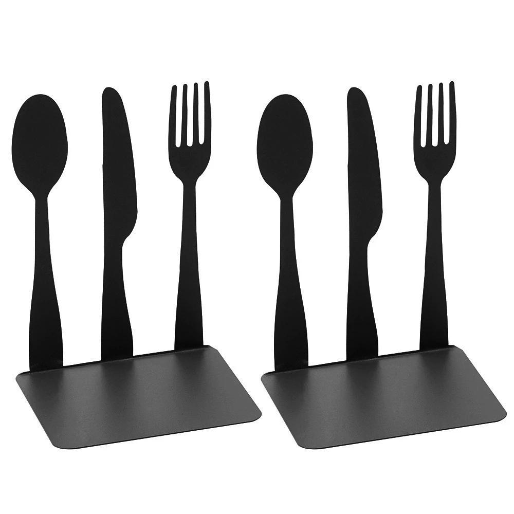 Tableware Hollow creative Bookends Personality Desktop Office Table Ornament Retractable Book Support Stationery Supplies