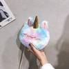 Female 2025 Autumn New Bag Plush Trendy Cute Shoulder Hair Bag Little Fairy Unicorn Messenger Bag