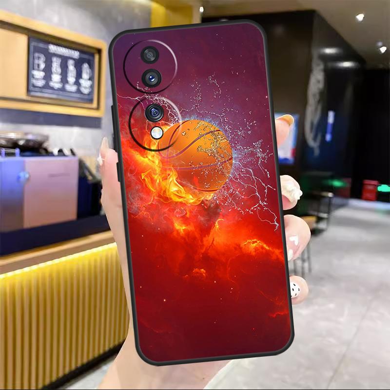Basketball On Fire Case For Honor X7a X8a X9a X6a X8 X9 X6 X7 10 50 90 70 Lite 8X 9X Magic 4 Lite 5 Pro Cover