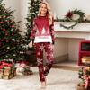 Christmas Print Cute Family Set Pajamas, Home Clothes, Family Set Long Sleeve Top Pants Set