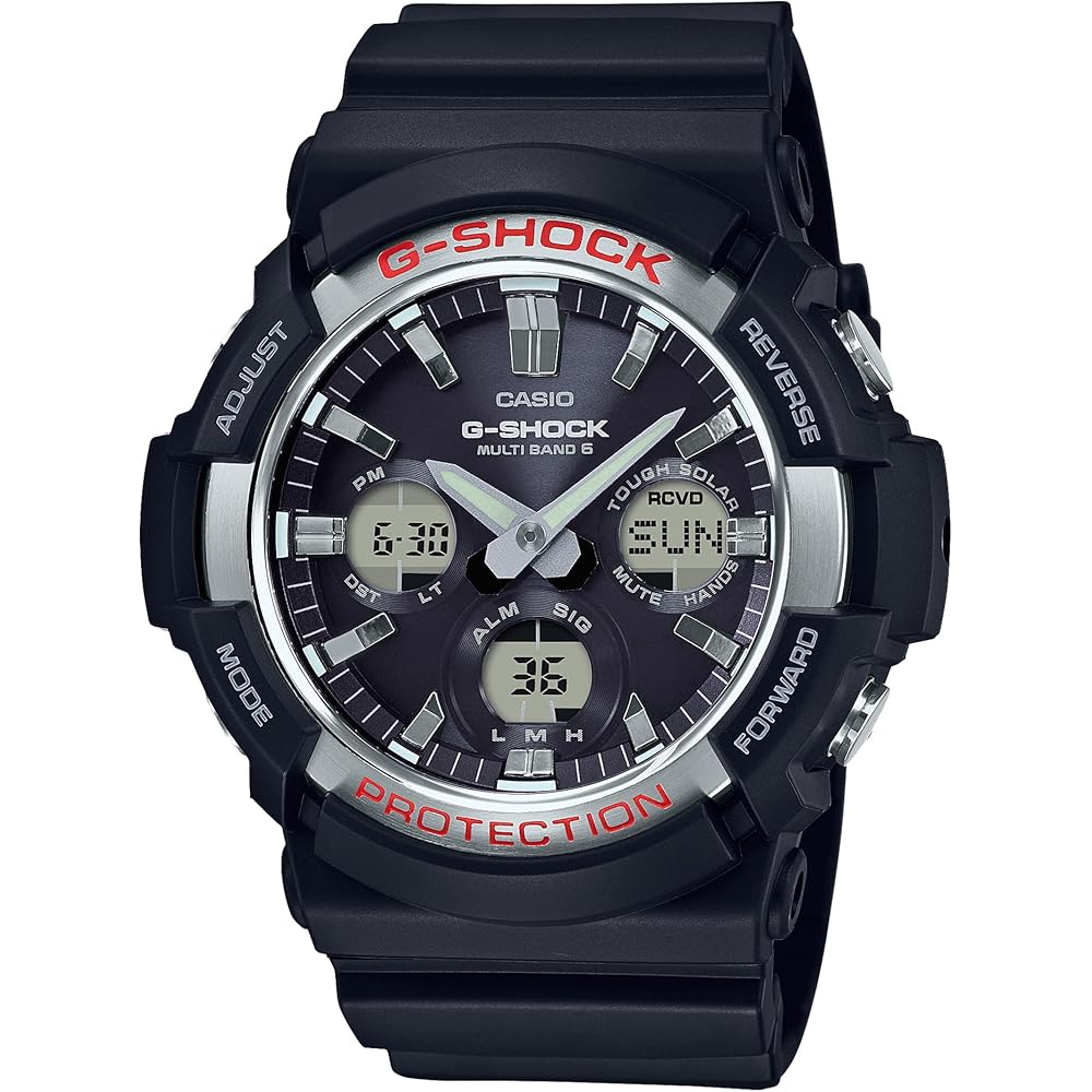 Casio G-Shock GAW-100-1AJF Men's Solar Radio-Controlled Watch Black